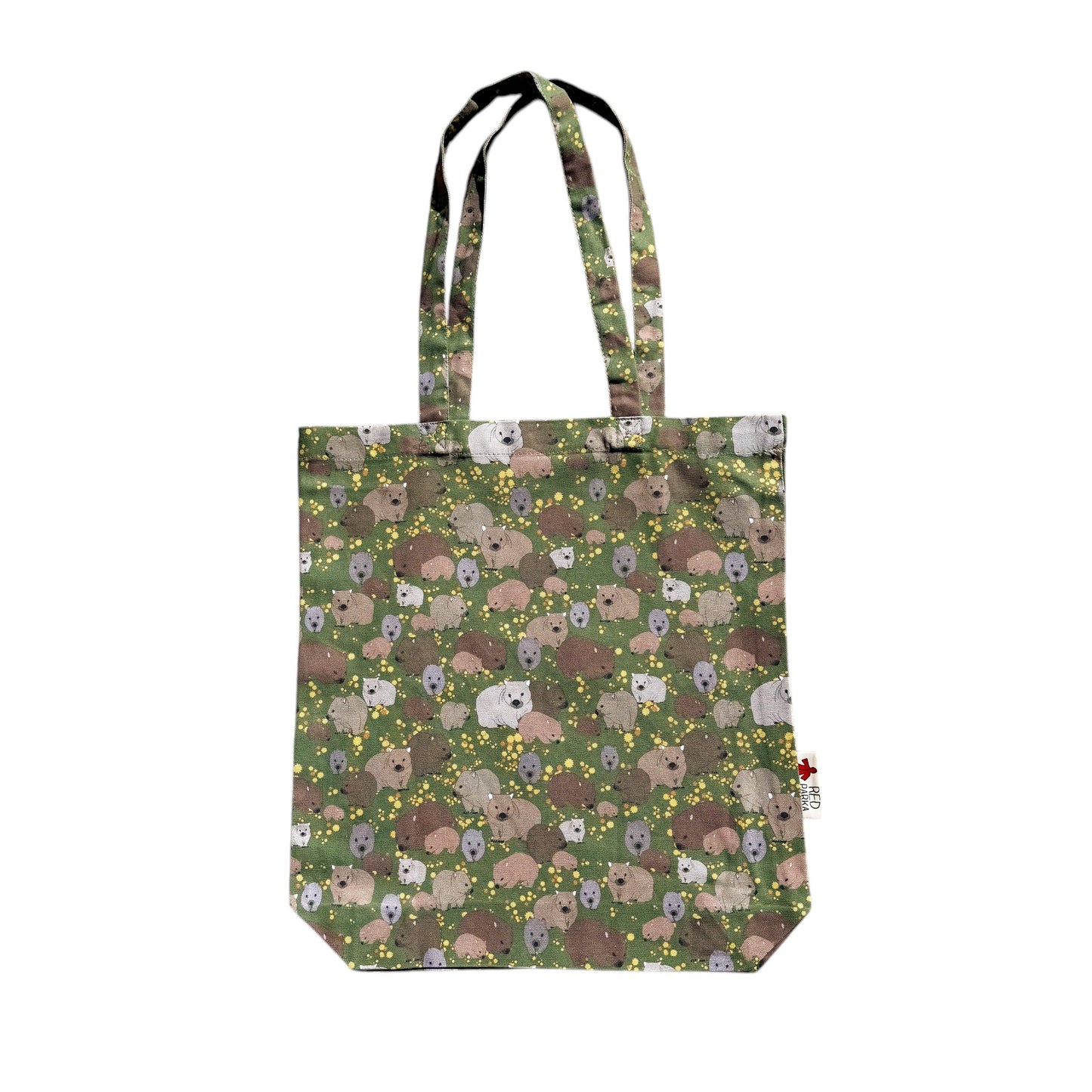 Wombat & Wattle Pattern Tote Bag