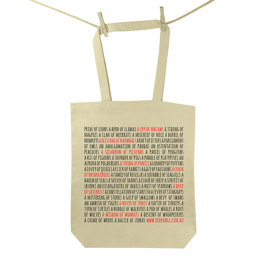 Collective Nouns Tote Bag