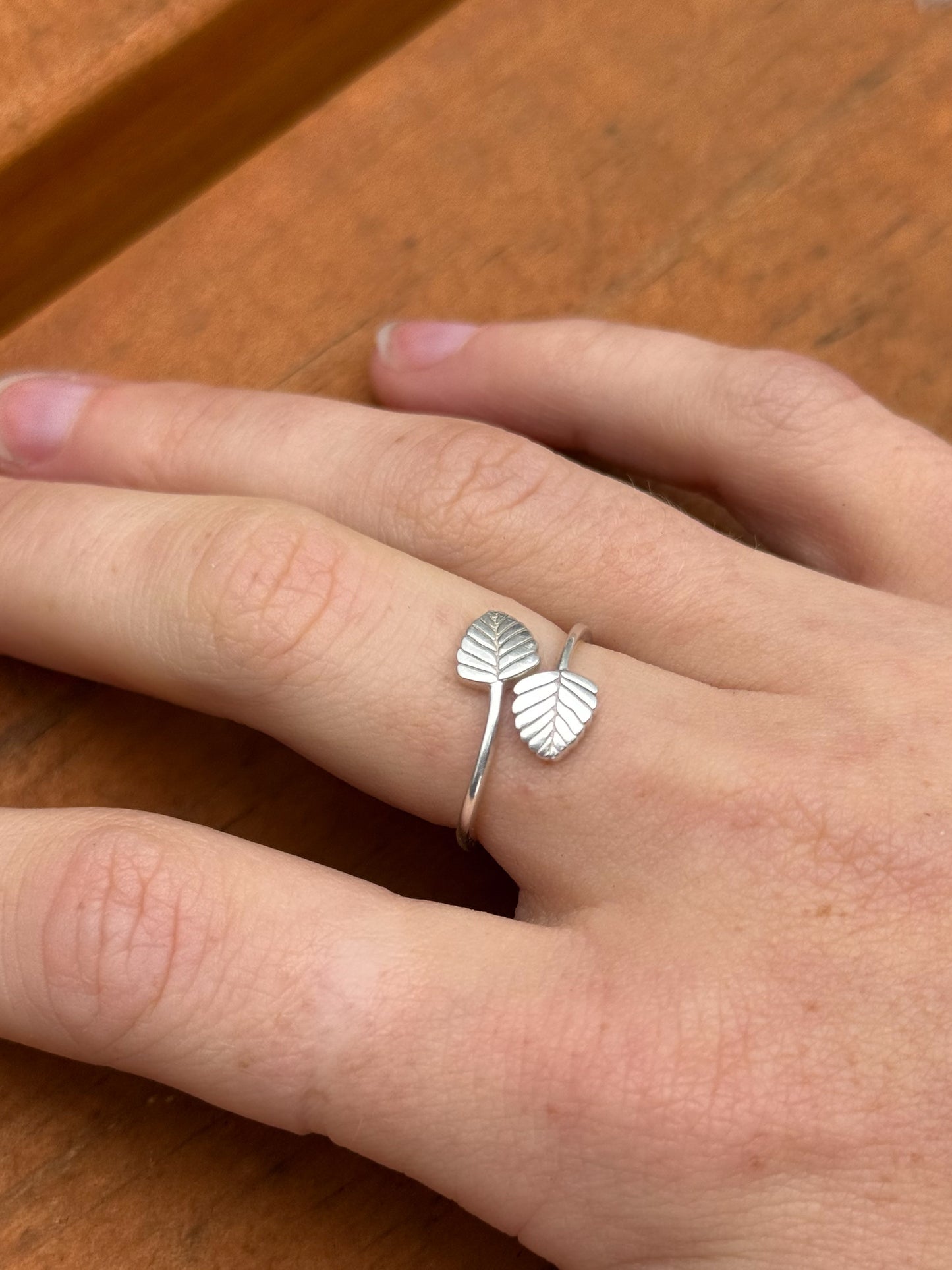 Recycled Silver Fagus Ring