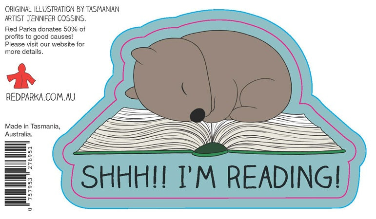 Shhh!! I'm Reading! Sticker