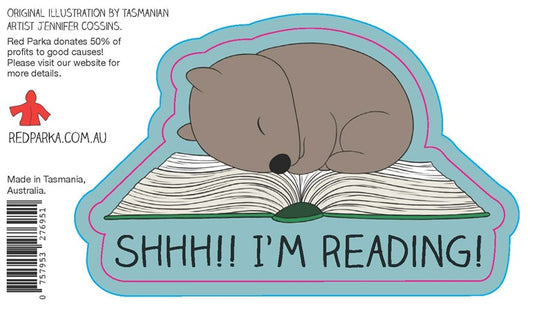 Shhh!! I'm Reading! Sticker