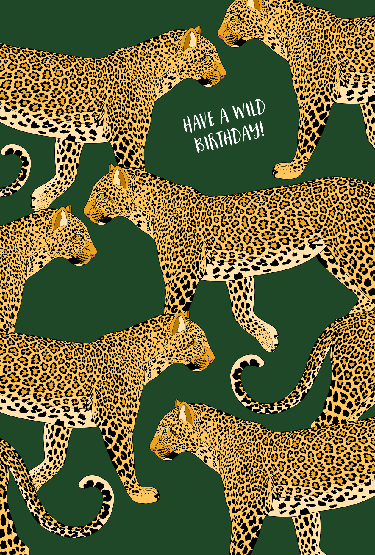 Leopard Birthday Card