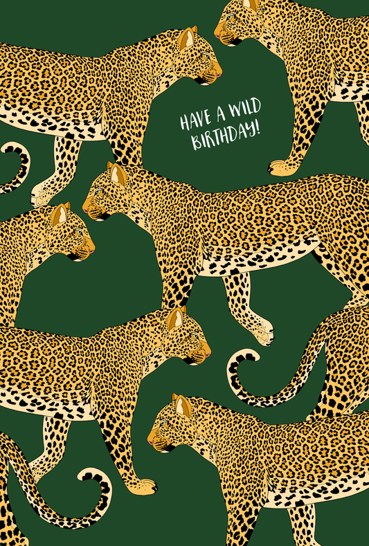 Leopard Birthday Card