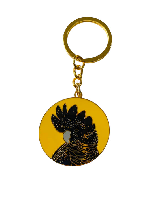 Black Cockatoo Keyring