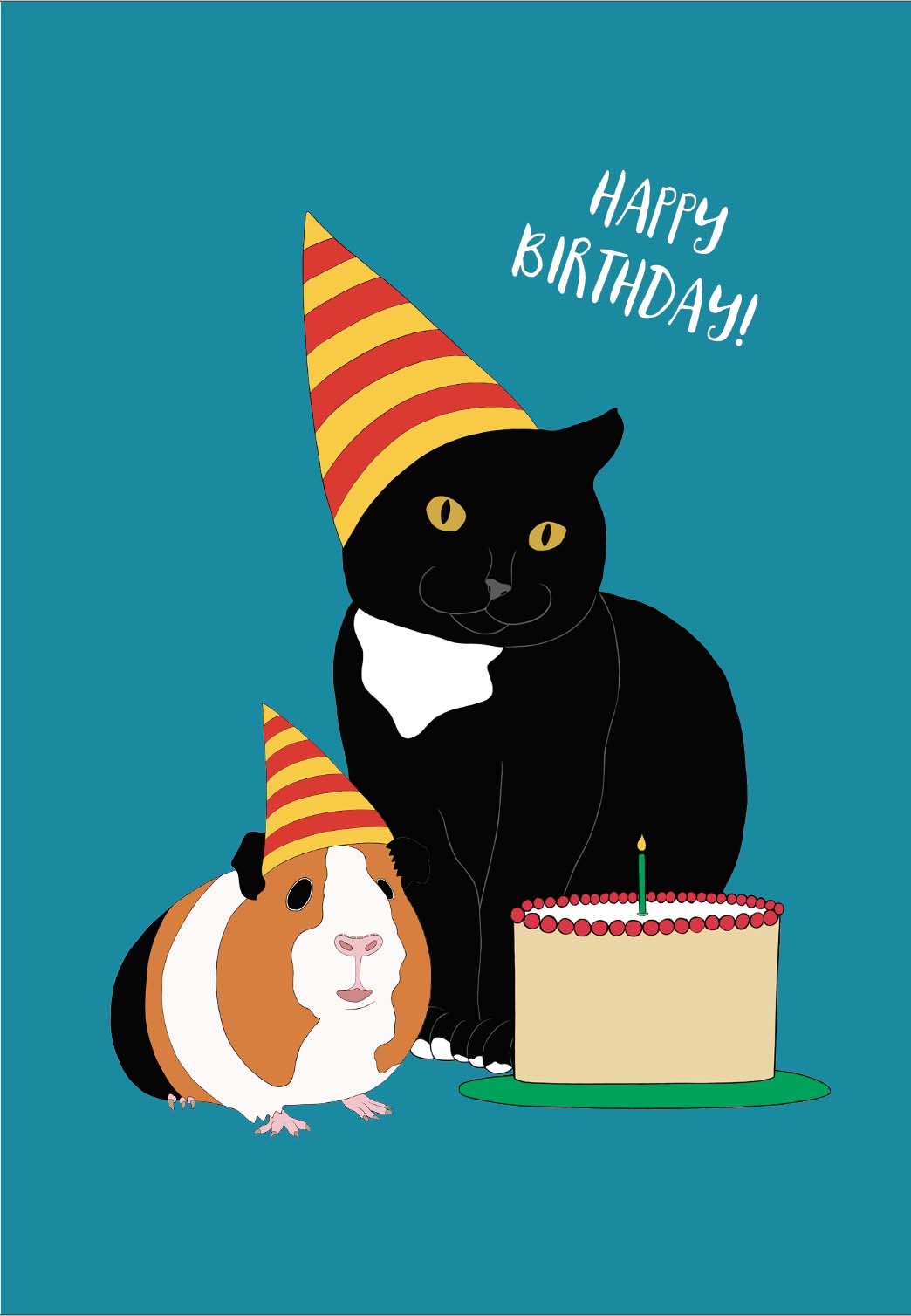 Happy Birthday Cat Card