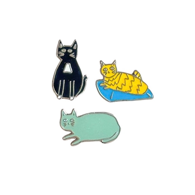 Cat Trio Pin Set