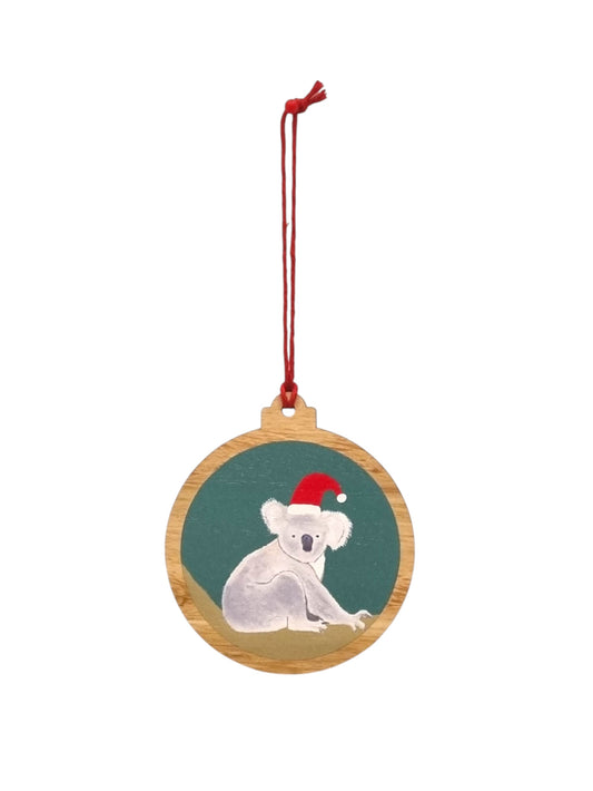 Koala Wooden Christmas Decoration
