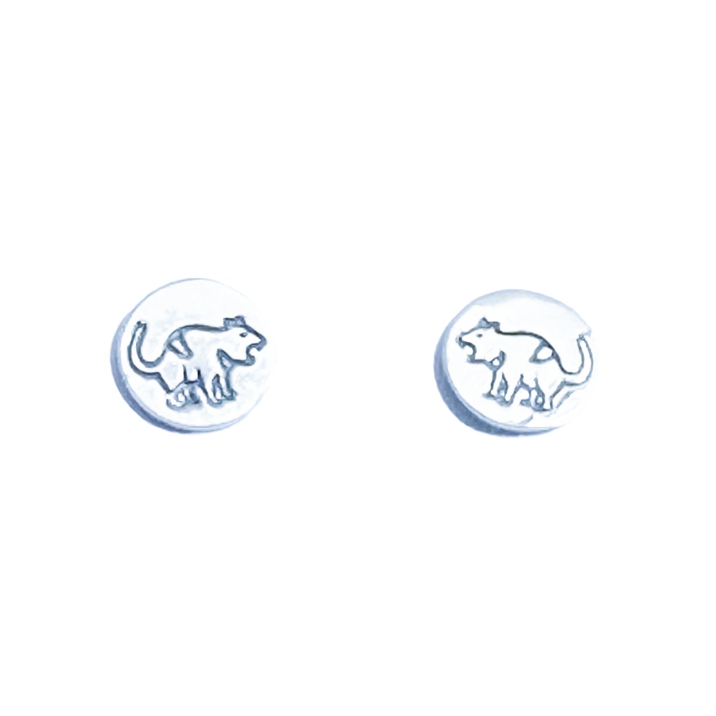 Tasmanian Devil Silver Studs