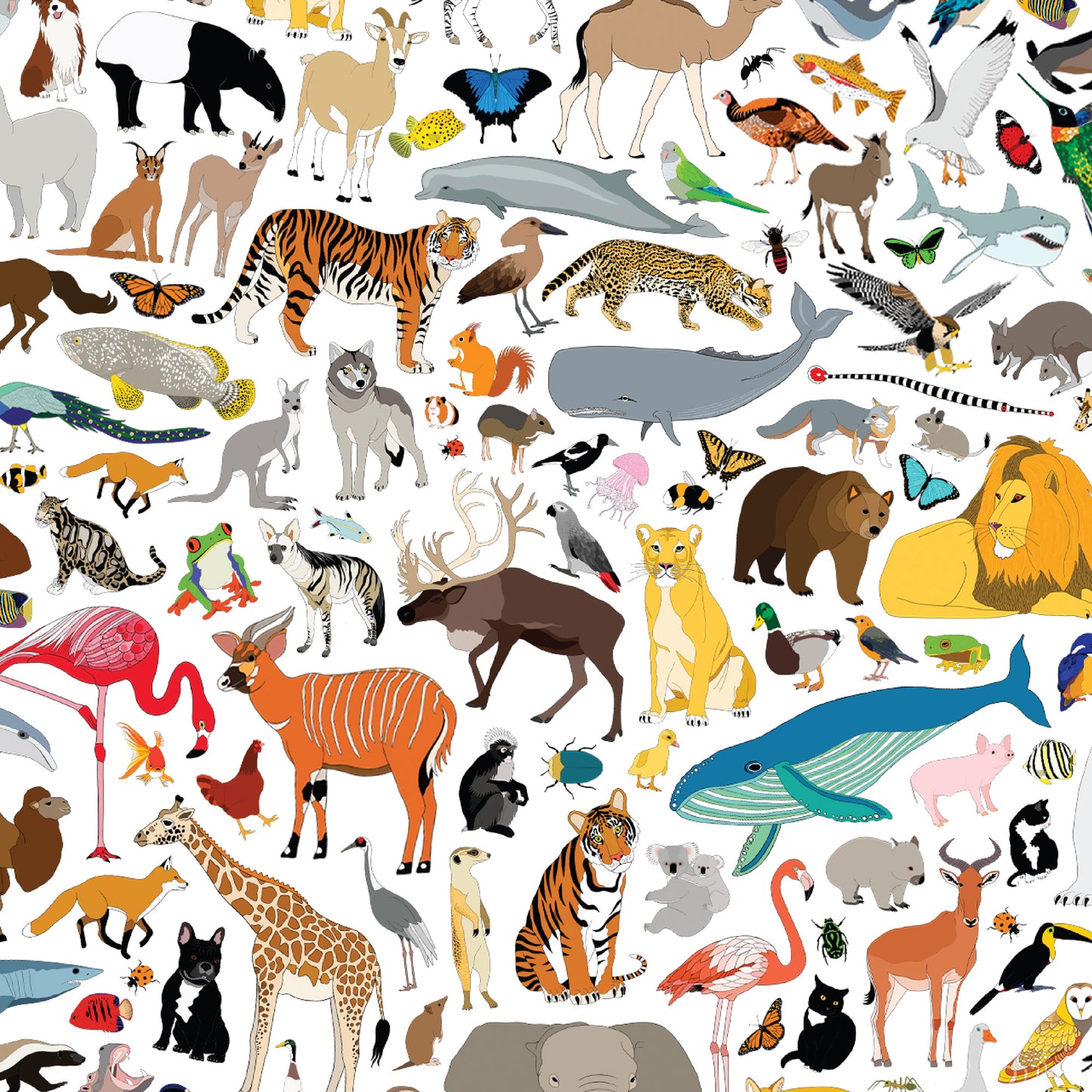 101 Animals Fabric