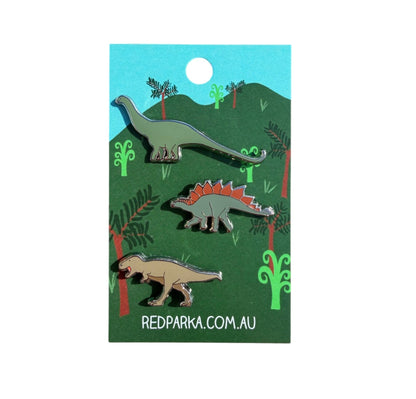 Dinosaur Trio Pin Set
