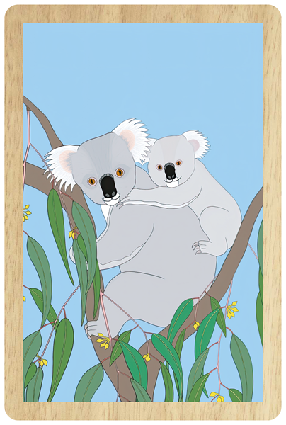 Koala Wooden Magnet