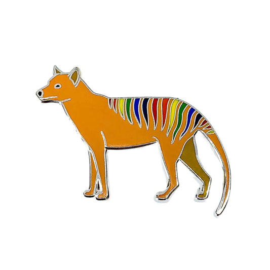 Rainbow Thylacine Pin