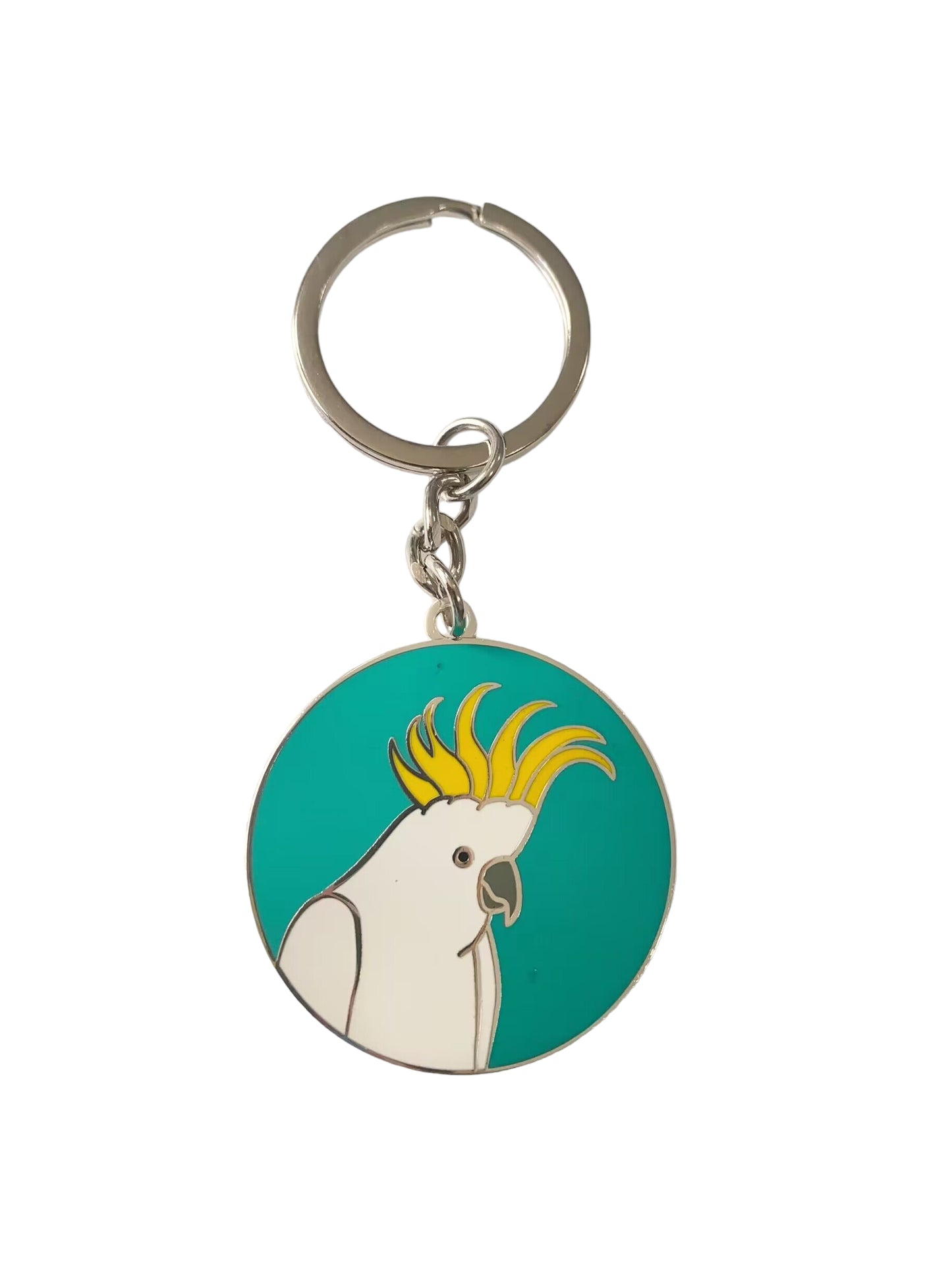 Sulphur-crested Cockatoo Keyring