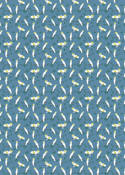 Sulphur-crested Cockatoo Pattern Tea Towel