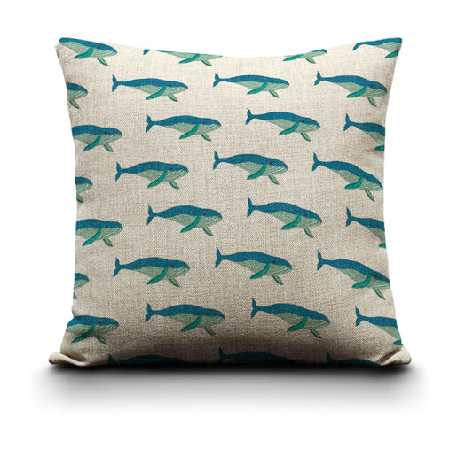 Cushion Cover - Blue Whale