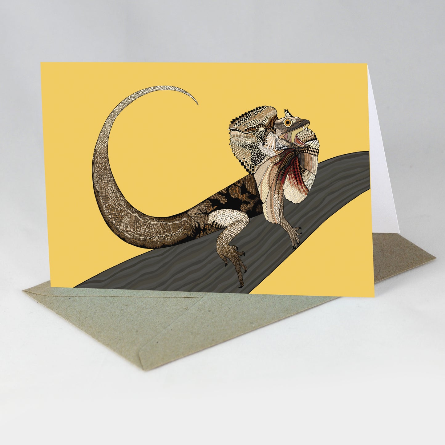 Australian Animals Card - Frillnecked Lizard