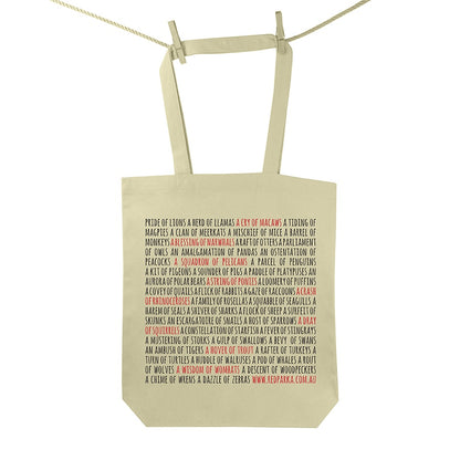 Collective Nouns Tote Bag