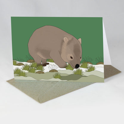 Australian Animal Card - Wombat