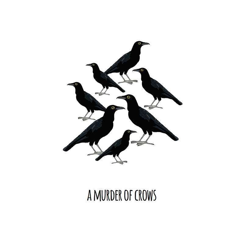 A Murder of Crows Art Print