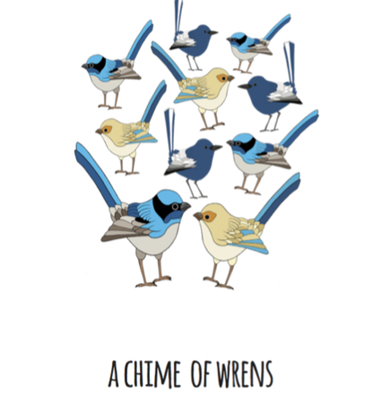 A Chime of Wrens Art Print