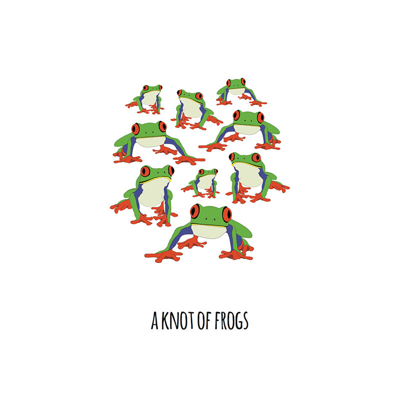 A Knot of Frogs Art Print