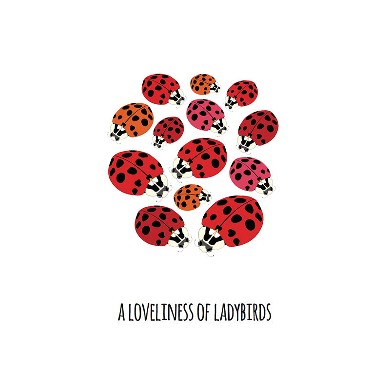 A Loveliness of Ladybirds Art Print