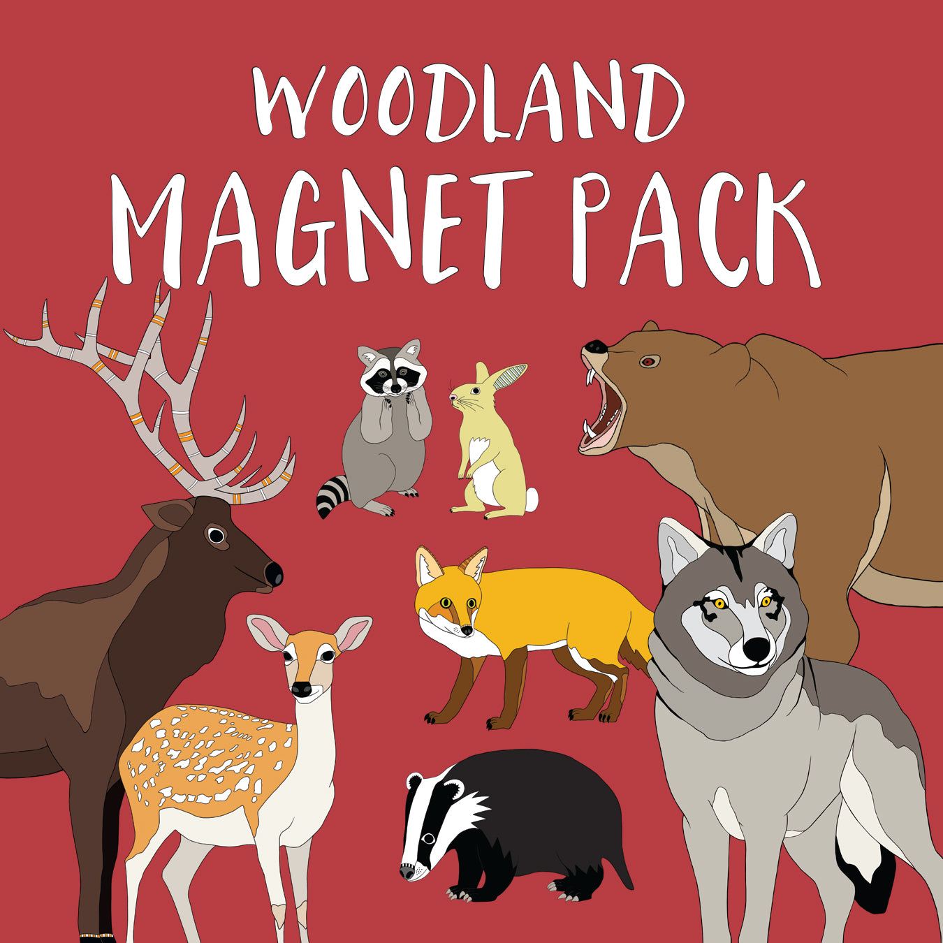 Woodland Animals Magnet Pack